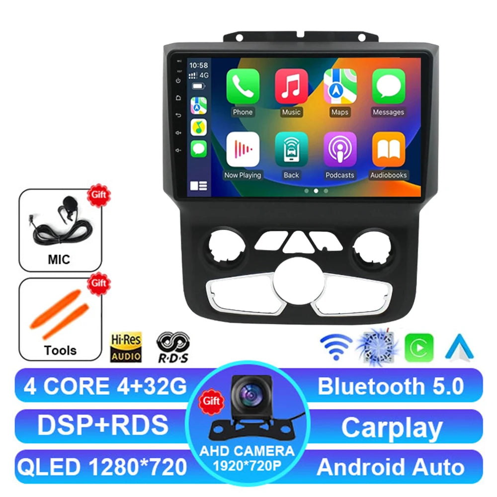 Android 15 Car Radio for Dodge RAM 1500/2500 2013-2019 - CarPlay & 4G LTE