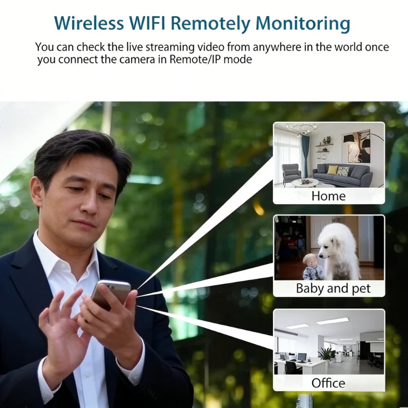 1080P HD Mini WiFi Camera Indoor Safety Security Surveillance Baby Monitor Night Vision Camcorder IP Cam Audio Video Recorder