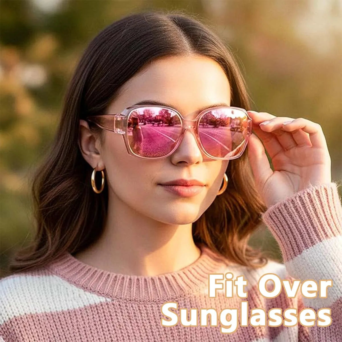 Fit-Over Sunglasses — Wrap-Around UV400 for Prescription Glasses