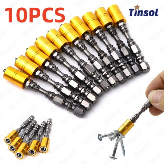 TINSOL Strong Magnetic Phillips Screwdriver Bit Set 65mm Drywall Plasterboard Electronic Screwdriver Bits for Electric Drill DIY
