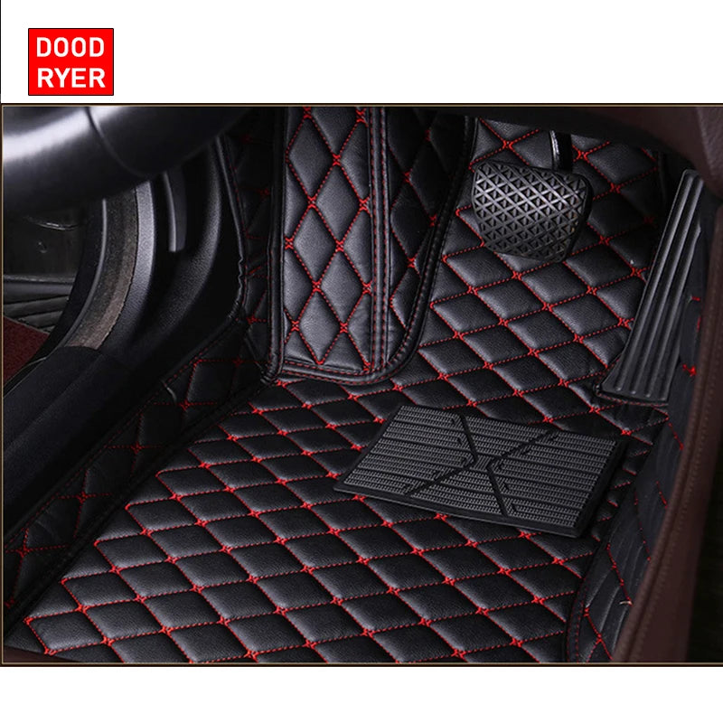 Custom-Fit Leather Car Floor Mats for Ford F-150 2009–2023 (Full Set)