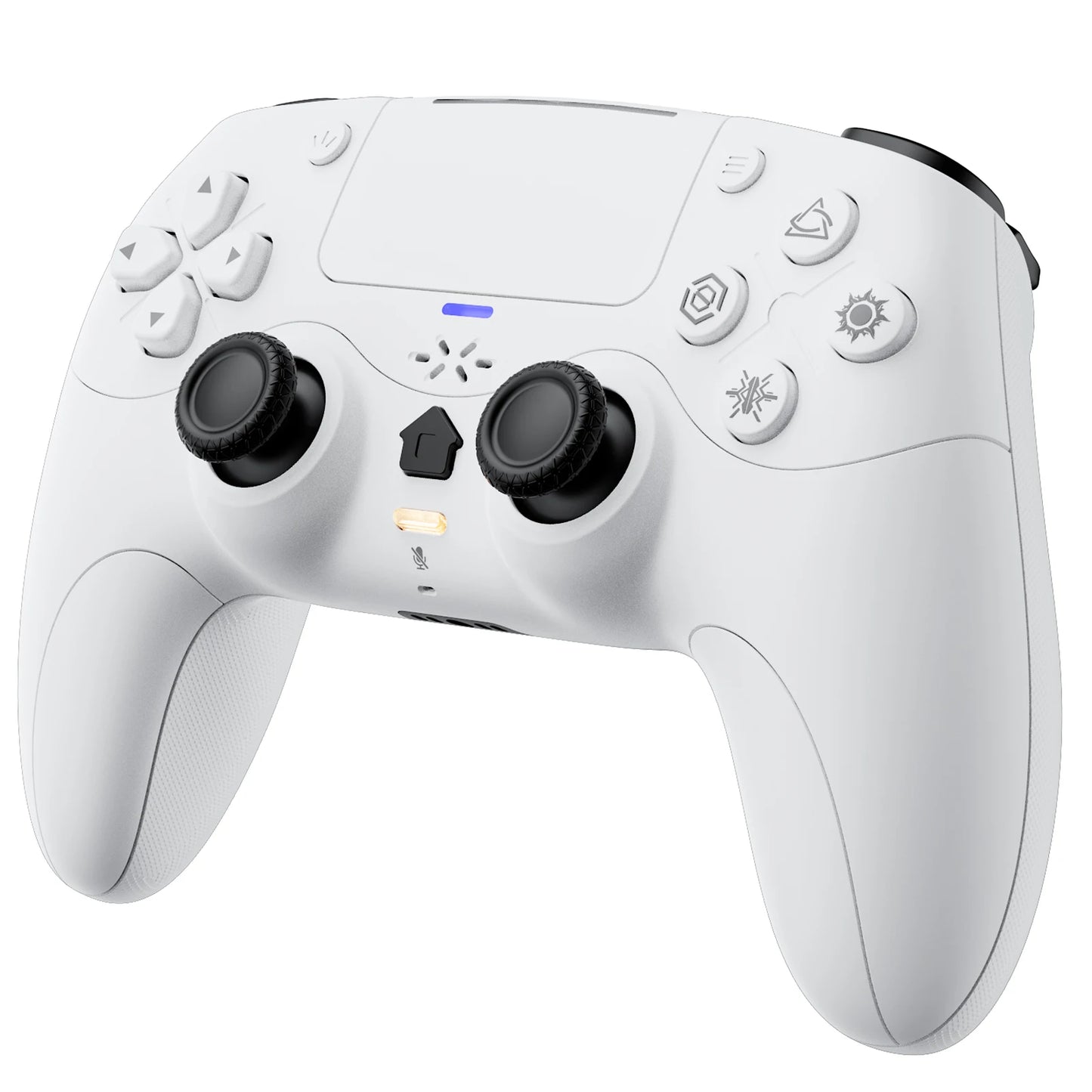 For Playstation 5/PS5/PS4/PC Game Controller,6 Axis Gyro RGB Wireless Gamepads 4-Level Shock Turbo Programmable Gaming Joystick