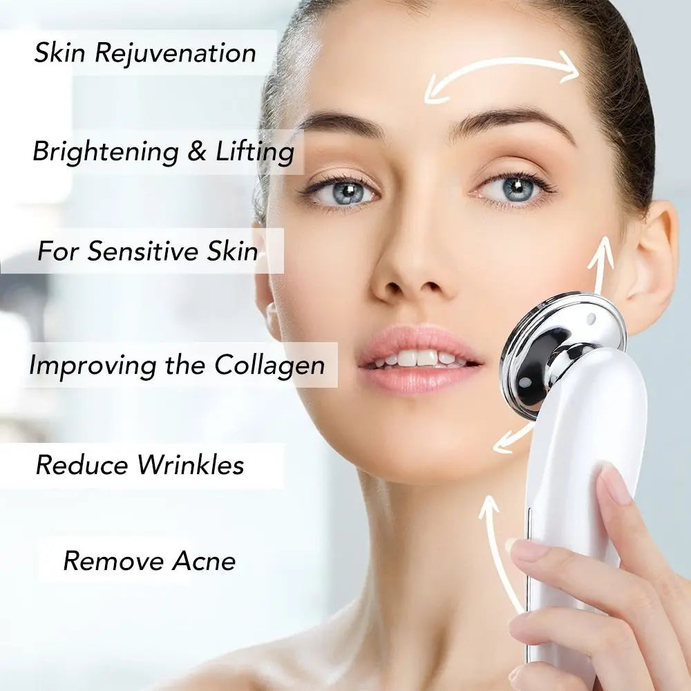 7 in 1 Facial Lifting Machine EMS Microcurrent Multifunctional Facial Slimming Device LED Photon Anti-Aging