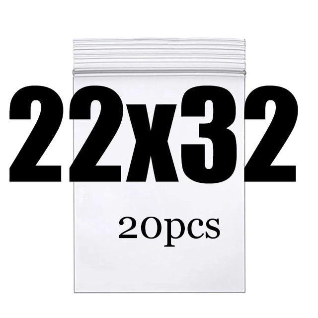 Clear Thick Zip Lock Ziplock Storage Bags Heavy-Duty Transparent Plastic Zip Package Small Jewelry Packing Reclosable Poly Pouch