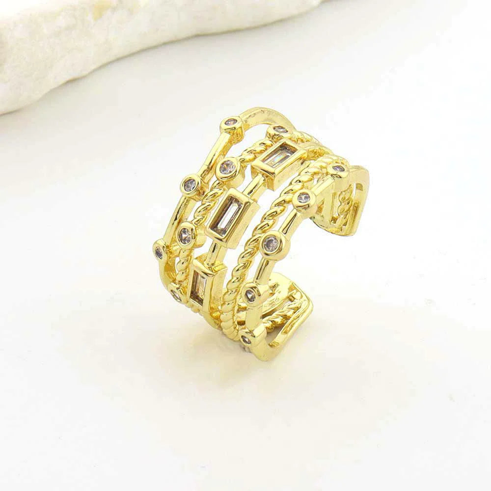 VENTFILLE 925 Sterling Silver Flower Lace Ring Korean Fashion Opening Inlaid CZ Adjustable Rings Valentine's Day Gift