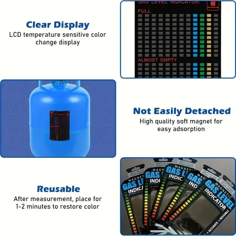 Gas Indicator Level Practical Propane Butane LPG Fuel Gas Tank Level Indicator For Home Kitchen Outdoor Use