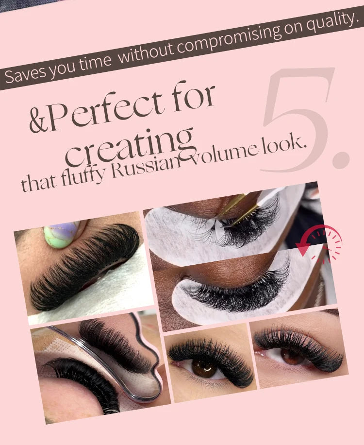 Abonnie Cashmere Easy Fan Lashes Eyelash Extensions Mega Volume Fans All Size Eyelashes Supplies for Eye Beauty