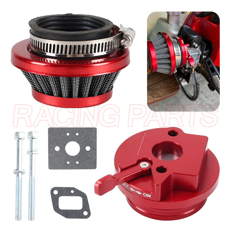 Upgrade Carburetor Air Filter Adapter Compatible with 2 Stroke 43cc 47cc 49cc Gas Scooter ATV Quad Pocket Bike