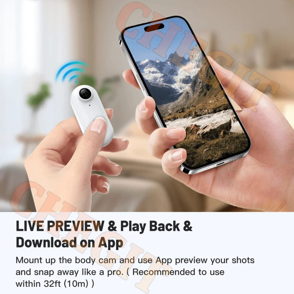 Mini 4K Pocket Body Cam — Magnetic Waterproof POV Vlog Camera