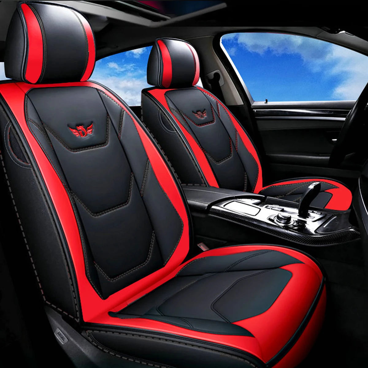 PU Leather Front Car Seat Cover, Universal Cushion Protector