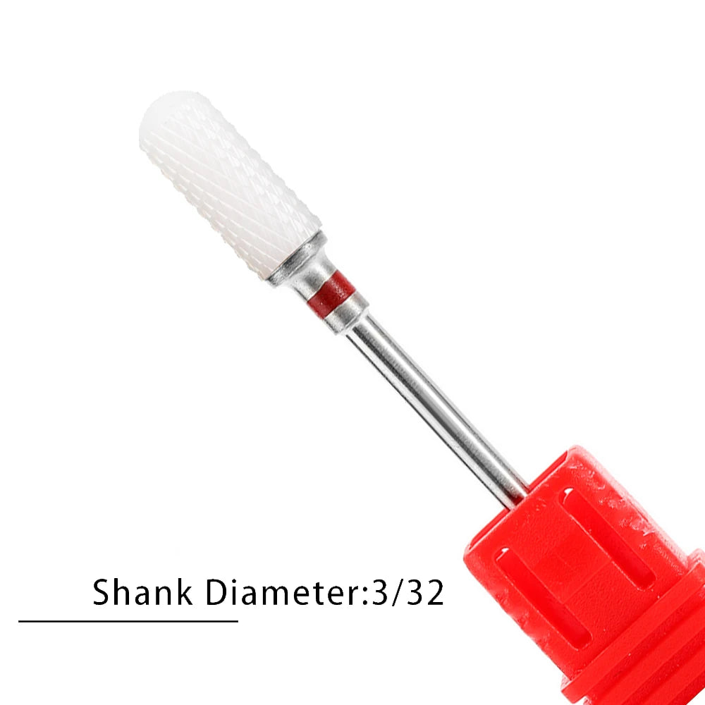 Nail Drill Bits Flame Ceramic Cutters for Manicure Electric Pedicure Nail Bits Gel Polish Remover Files Burr Nail Accessories