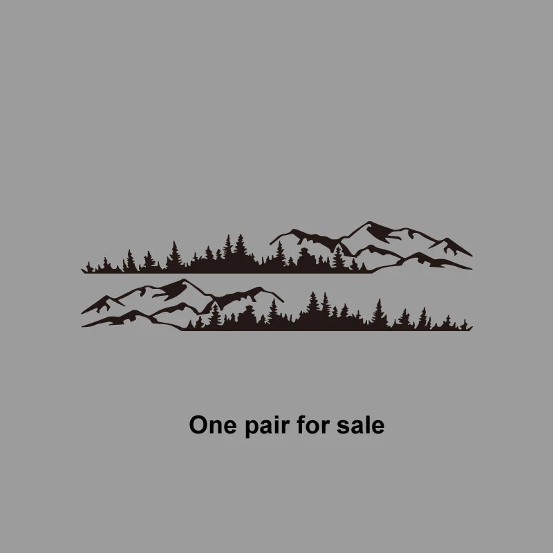 Carlow Hills and Forest Scene Outdoor adventure designs, outdoor adventure stickers nature themed decorations durable vinyl