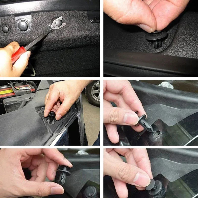 Car Clips Fasteners Kit Auto Trim Panel Clip Mixed Body Bumper Rivet Door Trim Panel Retainer Car Interior Accessories Clips
