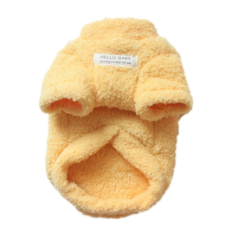 Plush Winter Dog Sweater Coat - Soft Jacket for Small Dogs and Cats - photo 9