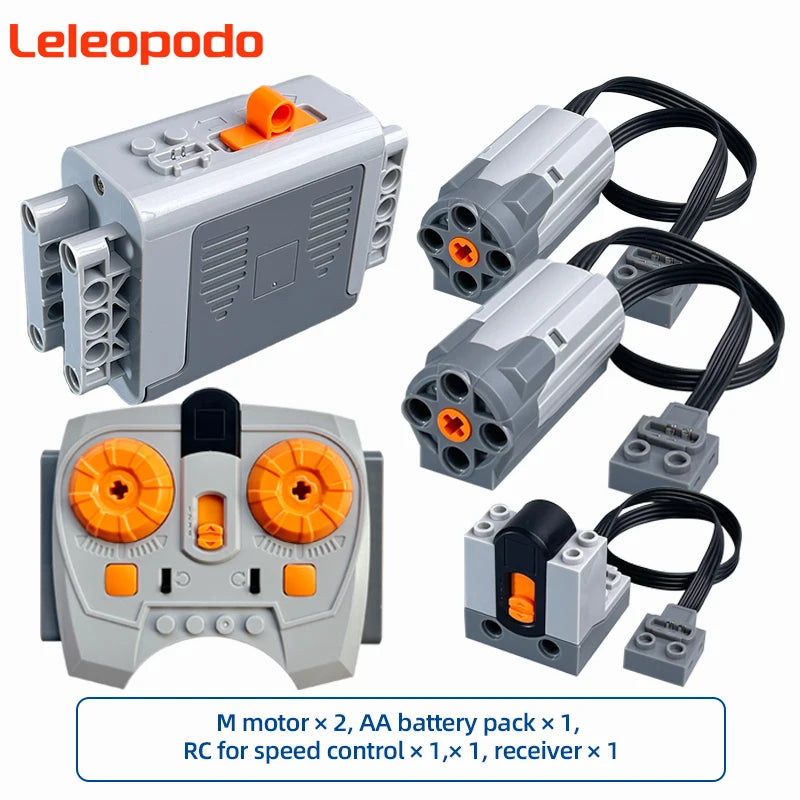 MOC Power Functions Enhanced Version M L XL Servo Red Motor Technical Part Building Block Toy Accessories Compatible with Brand