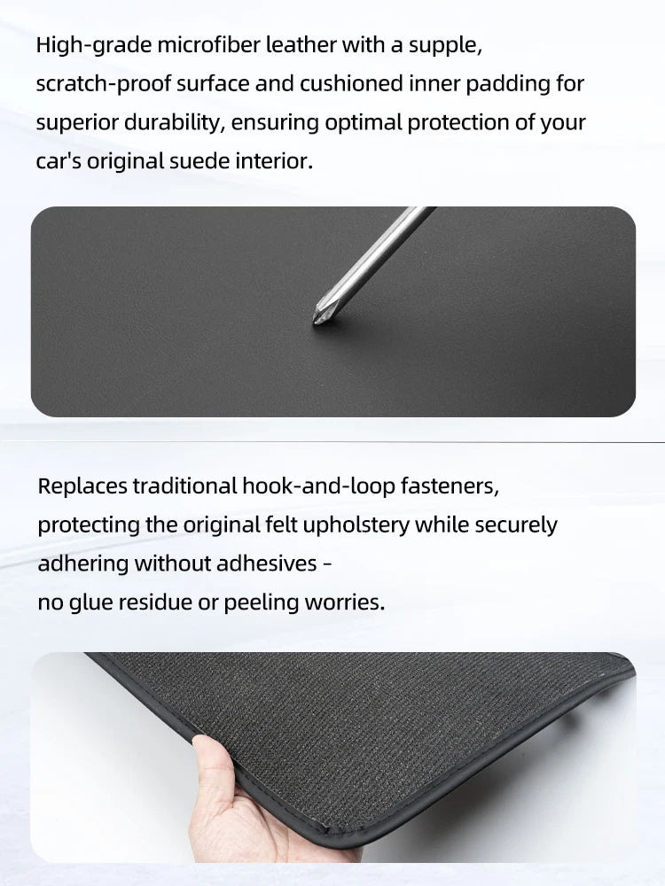 Rear seat backrest protection pad For Tesla Model Y Juniper Trunk Rear Seat Back Cover Backrest Protector Cover Protection Mat