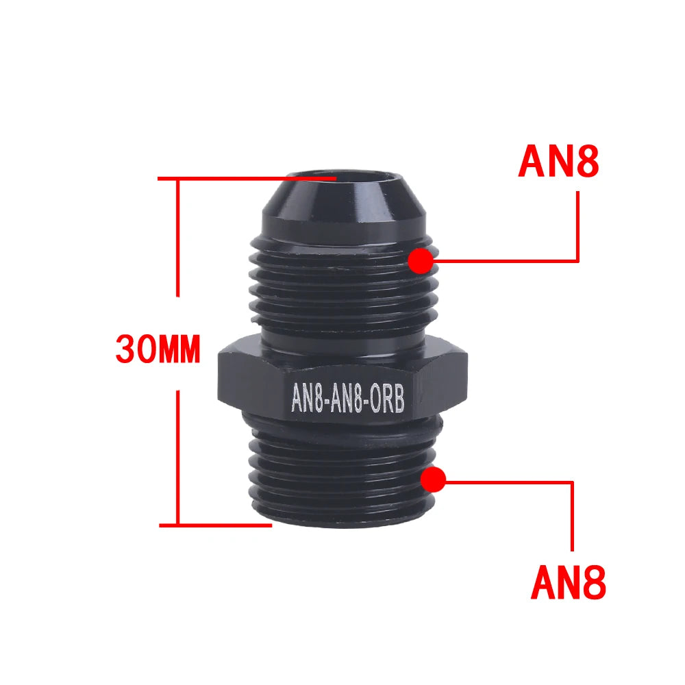 Universal AN6 AN8 AN10 To AN To M14/M16/M18x1.5 Thread Straight Fuel Oil Air Hose Fitting Male Adapter Car Auto Accessories
