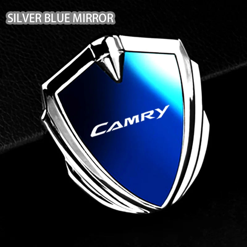 For Toyota Camry 8th gen xv70 acv70 xv50 2015 2024 2025 Interior Key Accessories Car Body Metal Shield 3D Emblem Sticker Badge