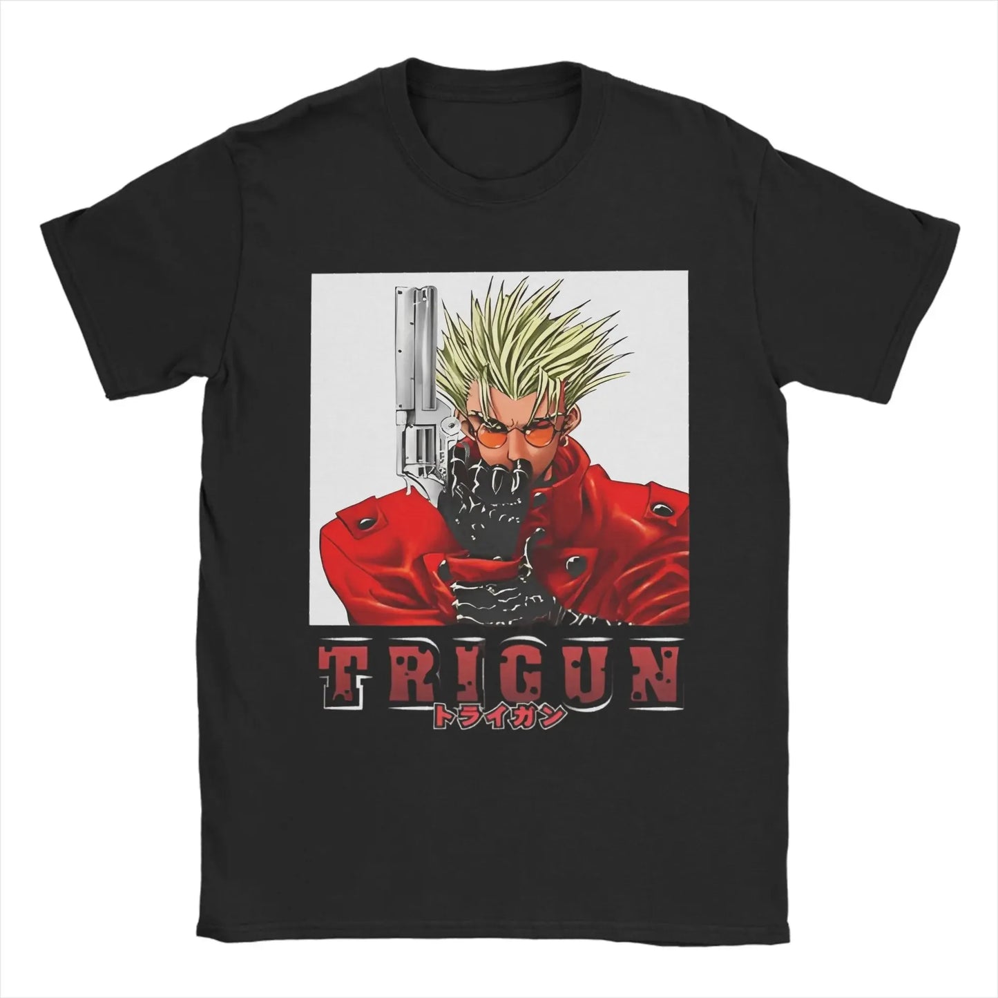 TRIGUN STAMPEDE Trigun Nicholas D Stampede Graphic Print T-Shirts Men Women Fashion Crewneck Cotton Tees Harajuku Oversized Tops