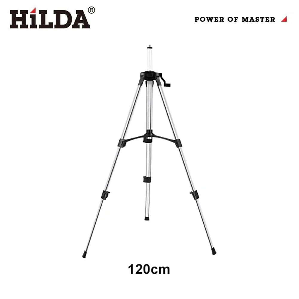 HILDA Laser Level Tripod 1.2M/1.5M 5/8 Inch Adjustable Height Thick Ferroalloy Tripod Laser Level Stand Base for Self Leveling