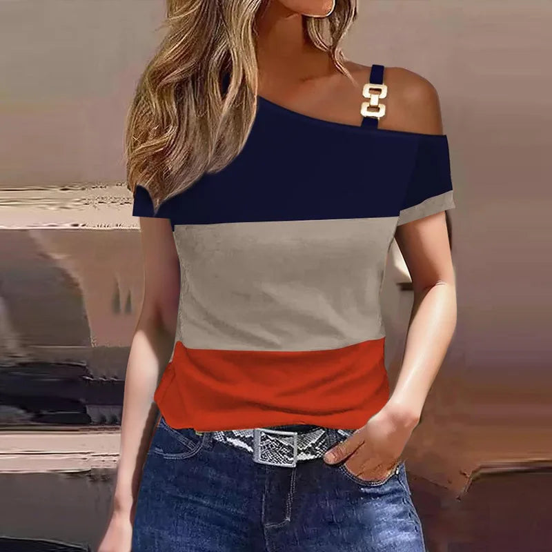 Ruffle-Sleeve Blouse – Elegant Solid O-Neck Summer Top