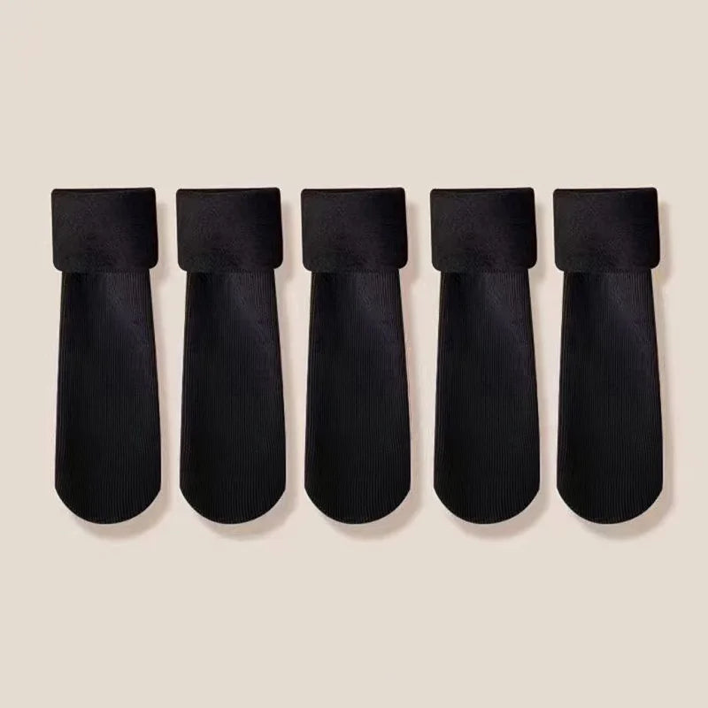 Women's Fuzzy Snow Socks - Thick Warm Sleep Socks 5 Pairs - photo 10