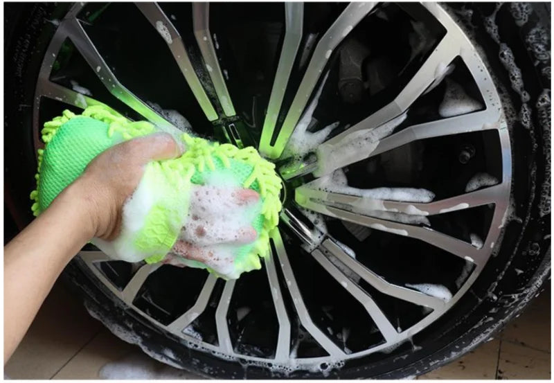 Microfiber car wash kit with sponge, towel and mitt — view 3 of 8