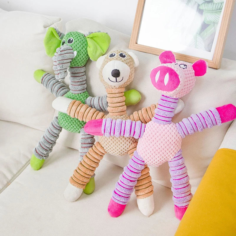 Soft Squeaker Plush Dog Toy - Interactive Puppy Toy – photo 4