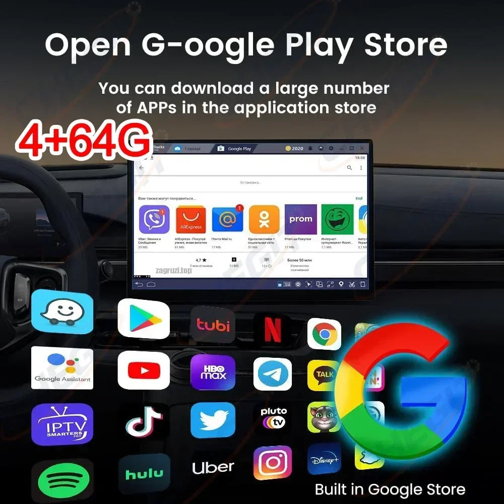 2026 Android AI Box 4G+64G/2G+32G Wireless CarPlay Adapter Android Auto TV Box For Youtube Netflix For VW Toyota Hyundai Ford