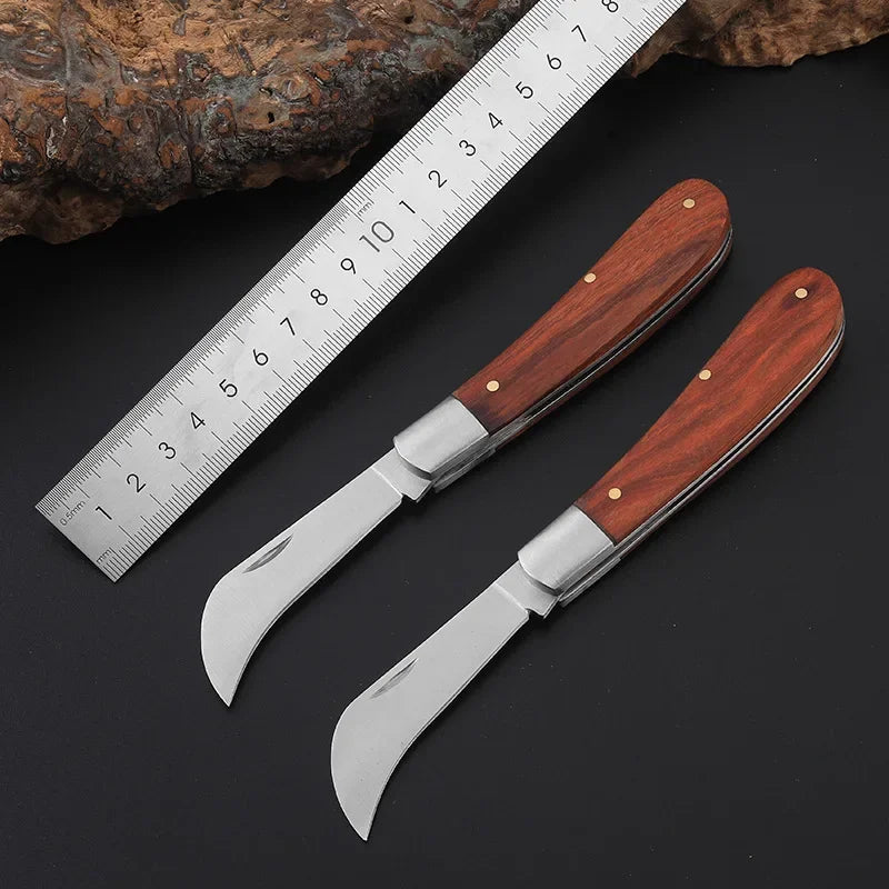 Folding Grafting Scissors Gardening Tool Stainless Steel Grafting Knife Hand Tool Outdoor Multi-functional Cutting Trim Supplies