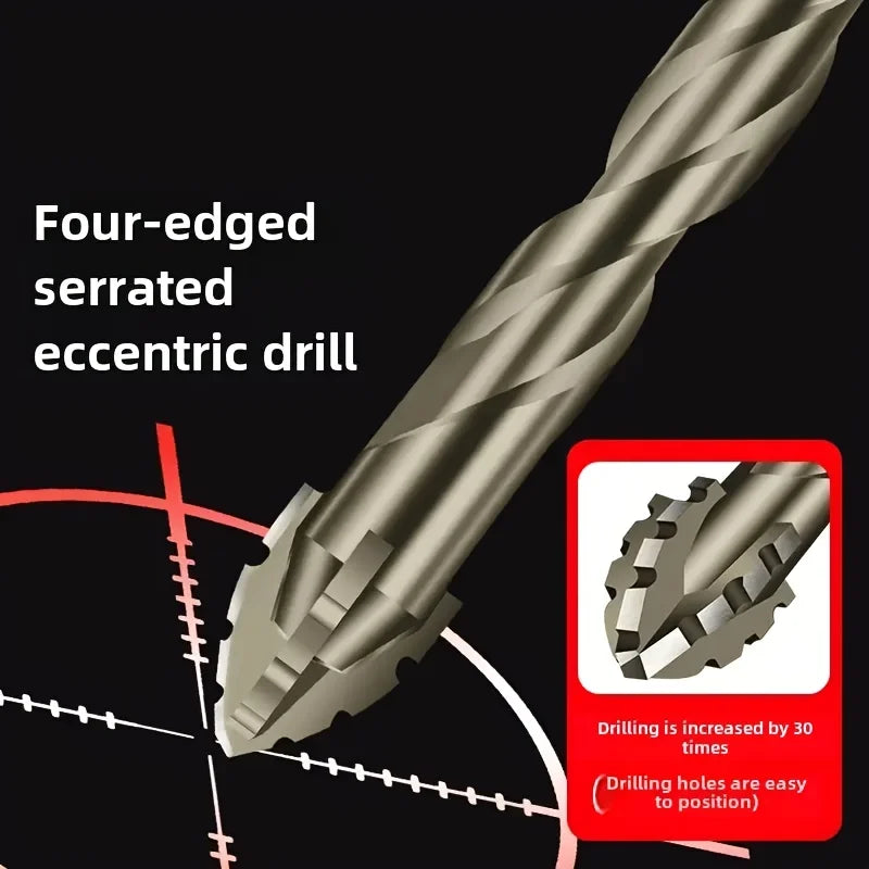 7 Pc Carbide Serrated Drill Bit Set for Tile, Glass & Stone