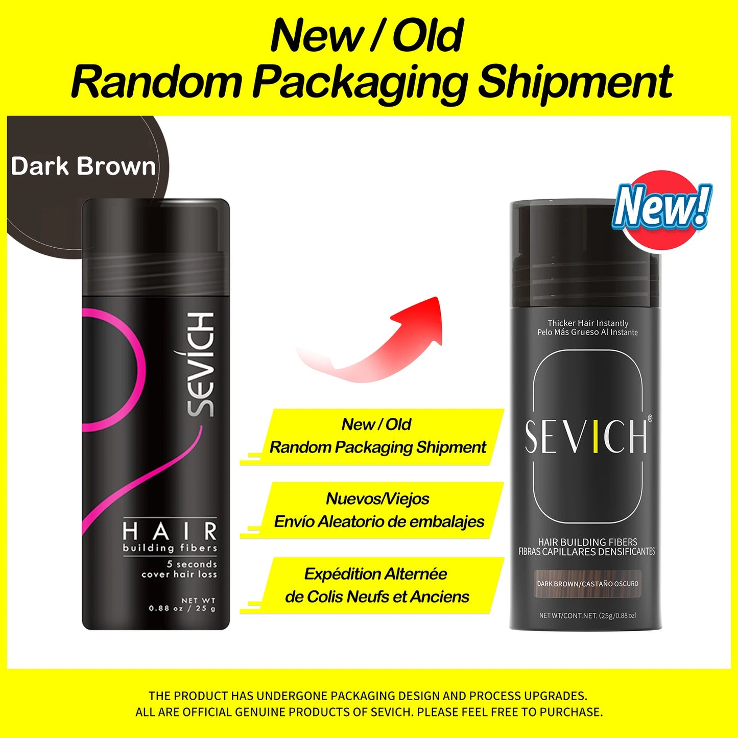 Sevich 25g hair building fibers powder hair loss products bald extension thicken hair spray jar keratin