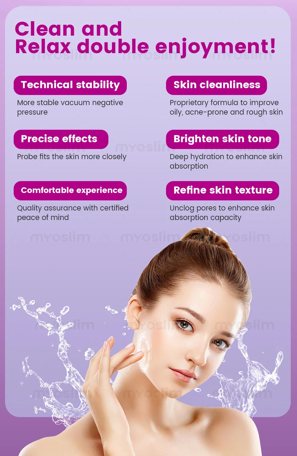 4 In 1 Hydra Oxygen Facial Machine Hydro Dermabrasion Deep Pore Cleansing Blackhead Removal Hydrating Photon Skin Rejuvenation S