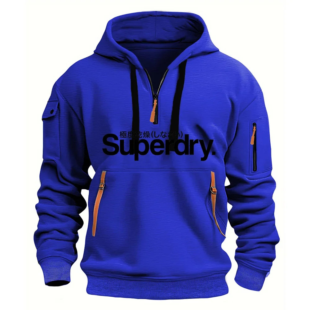 Men's Hooded Sweatshirt, Loose Pullover Hoodie