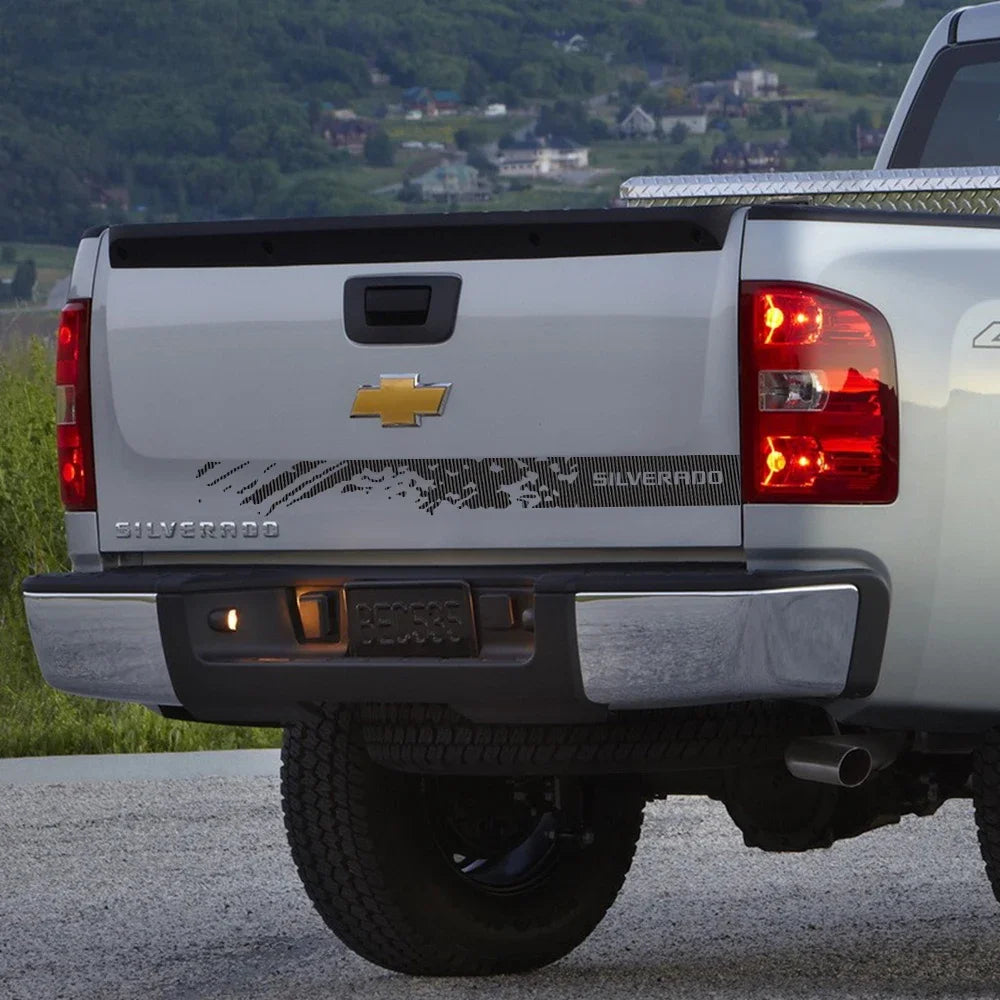 Car Sticker Pickup Back Door Tailgate Vinyl Decor Decals Tuning Accessories Decoration For Chevrolet Silverado 1500 2500HD Z71