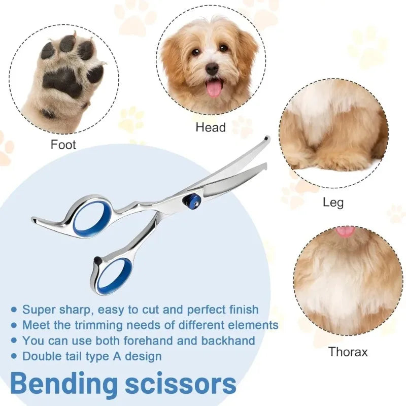 Round-Head Stainless Dog Hair Shears - Effortless Trim – photo 4