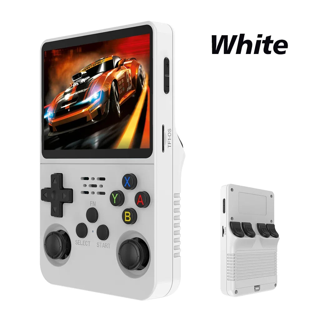 NEW Red R36S 128GB Retro Handheld Video Game Console Linux System 3.5 Inch IPS Screen Portable Pocket 64GB Gaming Boys Gift