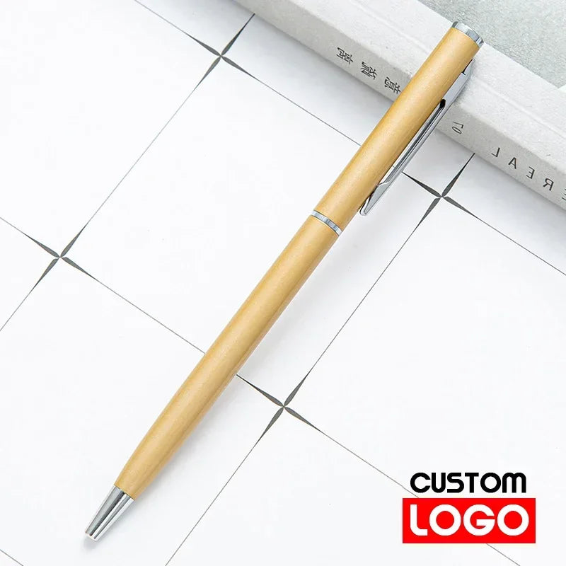 50 Pcs Metal Ballpoint Pen Rose Gold Pen Custom Logo School Office Supplies Stationery Business Gift Lettering Engraved Name