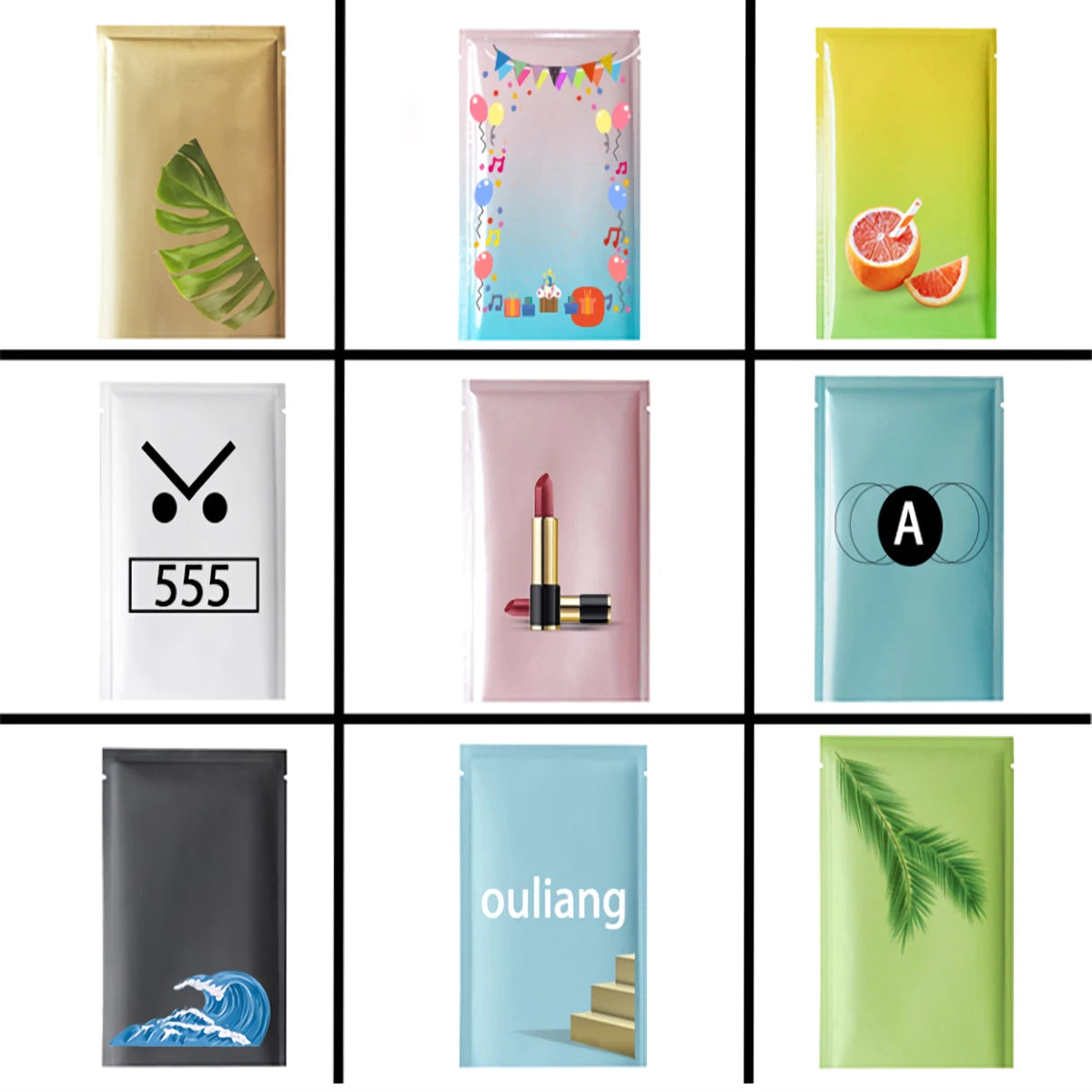7x10cm Smell Proof Aluminum Foil Zip Lock Mylar Bags Clear Window Candy Powder Food Plastic Package Bag Small Flat Pouches