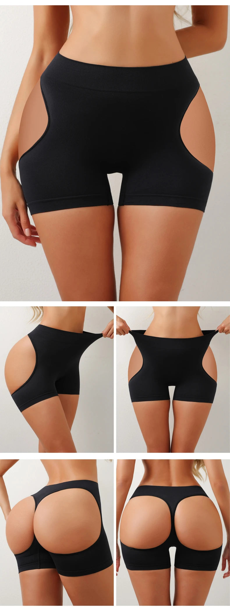Women Hip Enhancer Body Shaper Shorts Show Buttocks Butt Lifter Underwear Tummy Control Shapewear Brief Belly Slimming Panties