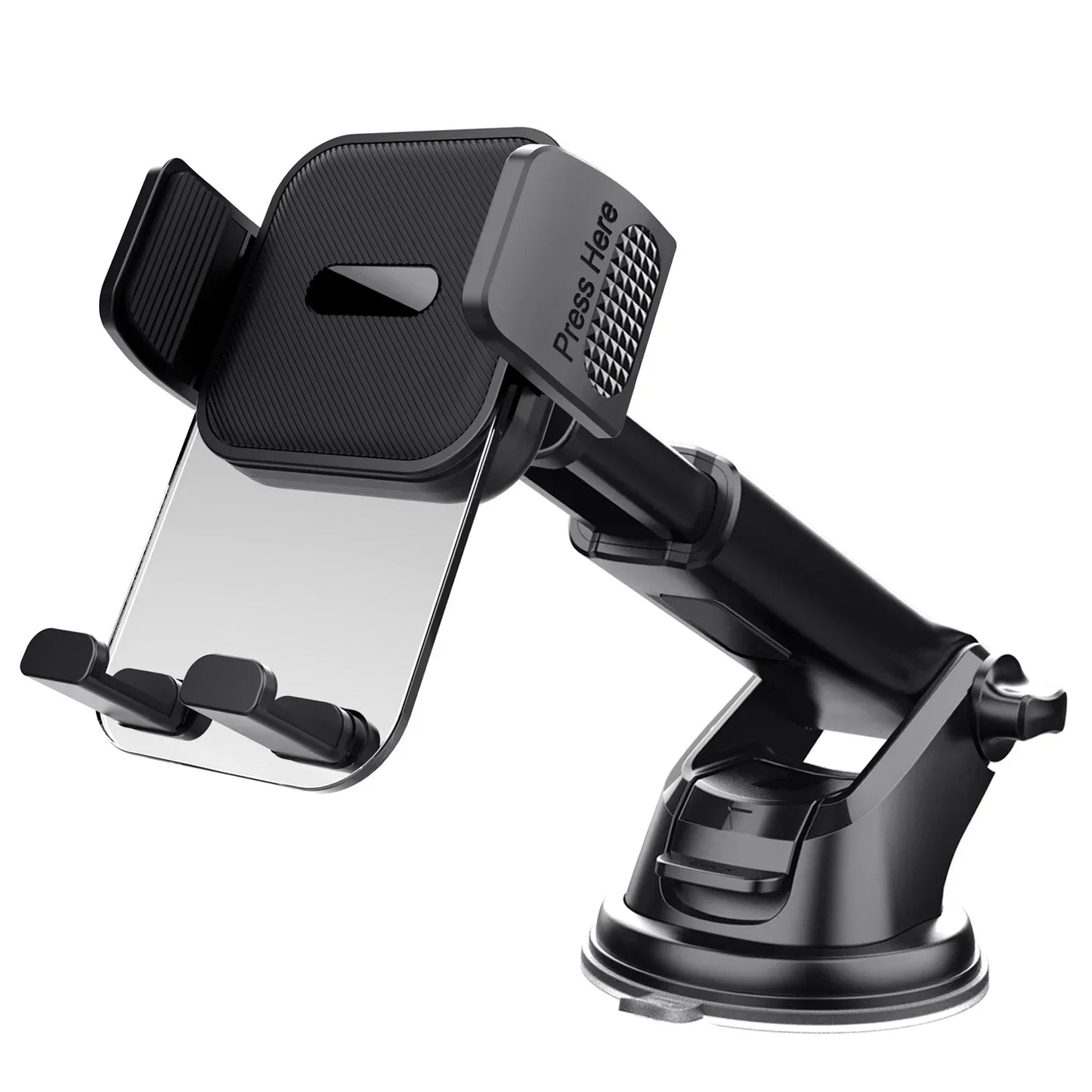 Car Cell Phone Holder Cellphone Mount for Dashboard Windshield Auto Dash Mobile iPhone Stand Support Clip Fit 4.7-7" Smartphone