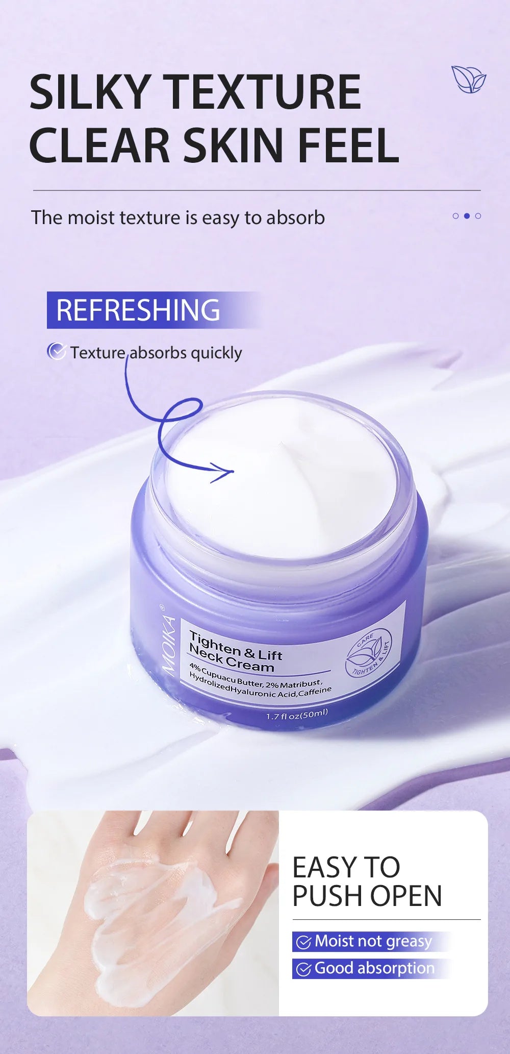 Lifting & Firming Neck Cream – Anti-Aging, Brightening & Deep Moisturizing