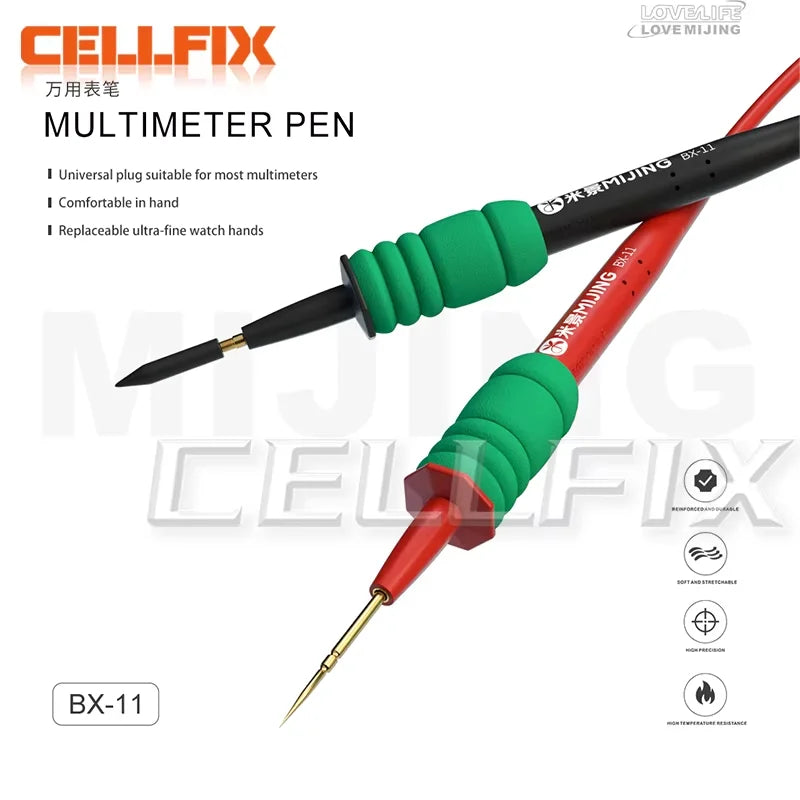 Mijing BX-11 Multimeter Pen High Precision Extra Sharp Extra hard Digital Meter Pointer  Probe Universal Voltage Detection Tools