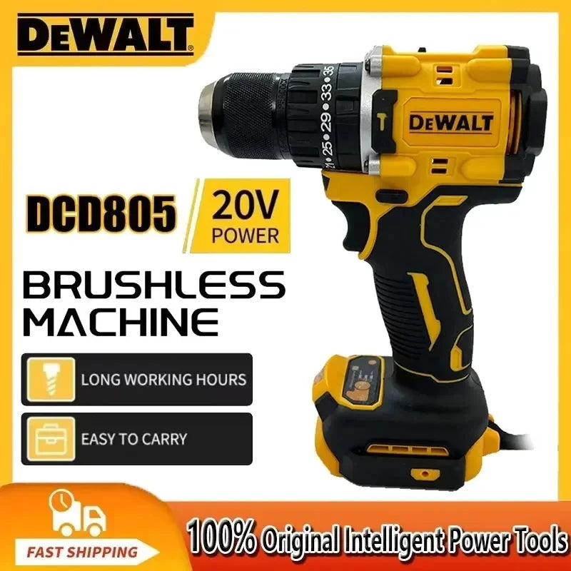 DEWALT DCD805 20V MAX Brushless Cordless Impact Drill Electric Screwdriver Multi-Function Hand Drill Tool .