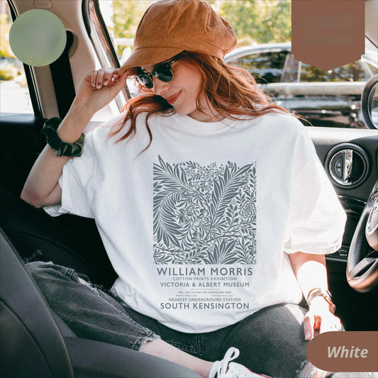 Women's Retro Floral T-Shirt — Oversized Cotton Summer Tee