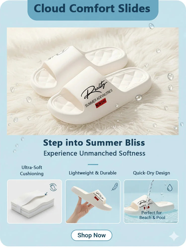Lightweight EVA Indoor/Outdoor Slippers - Soft Comfort Slides