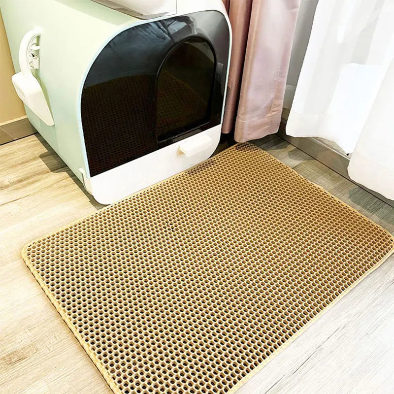 Waterproof Cat Litter Mat - Double Layer EVA Clean Pad – photo 5