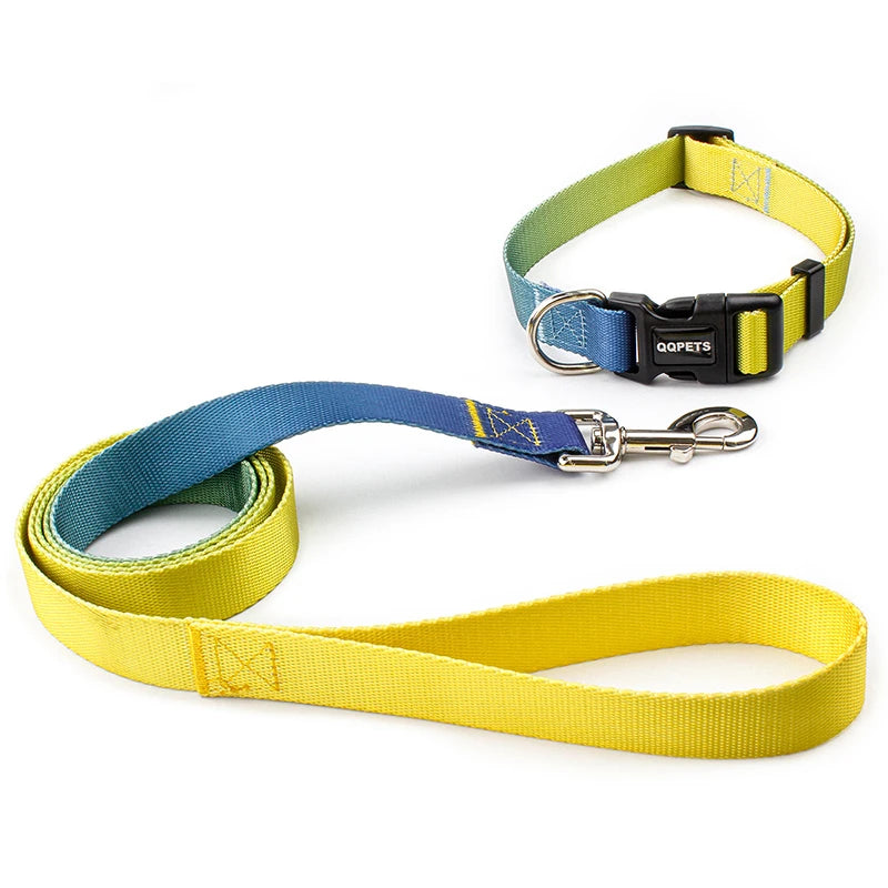 Adjustable Nylon Dog Collar & Leash Set - Quick Release Buckle - photo 5