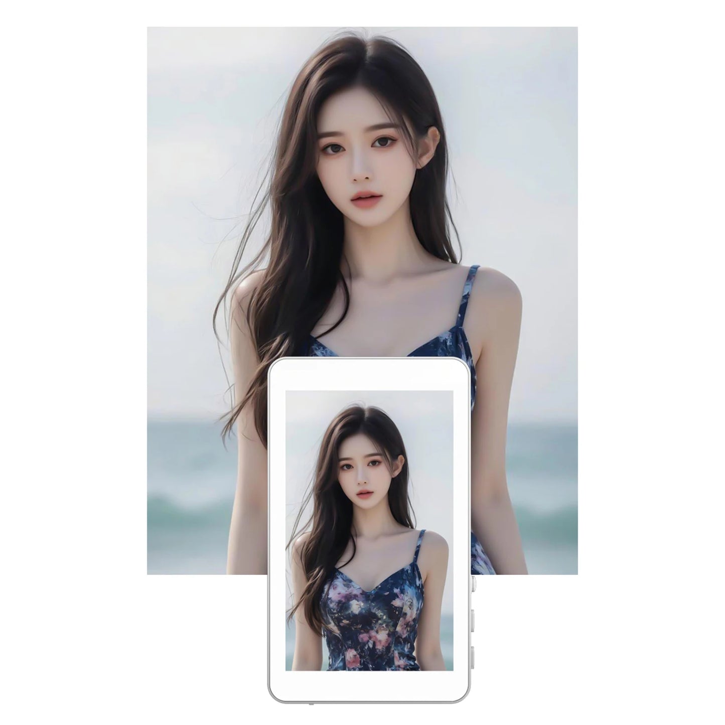 Smartphone Magnetic Monitor Screen Projector Phone Rear Camera Vlog Selfie for Live Stream Video Recording for Android iPhone