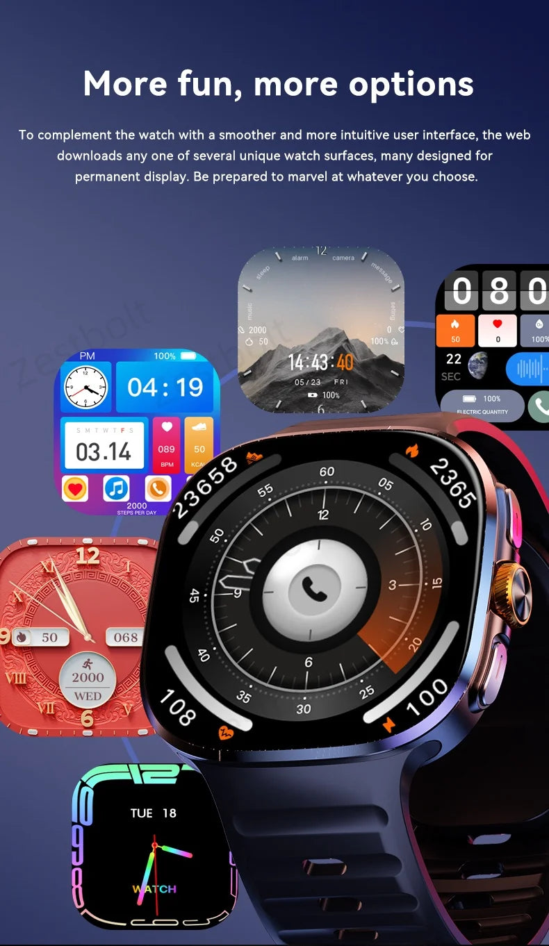 Global Version 5G Smartwatch 2.4 inch Amoled Screen insert Sim Card GPS WIFI 190° Rotating Camera Game Android 10.0 Smart Watch